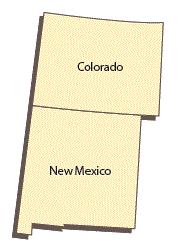 The States of Colorado and New Mexico.