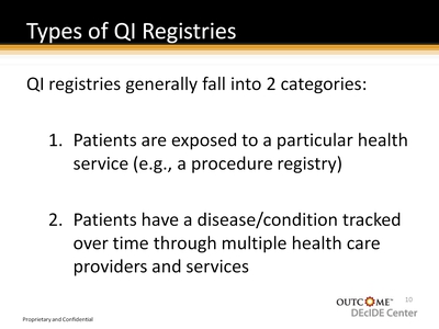 Types of QI Registries