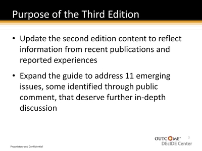 Purpose of the Third Edition