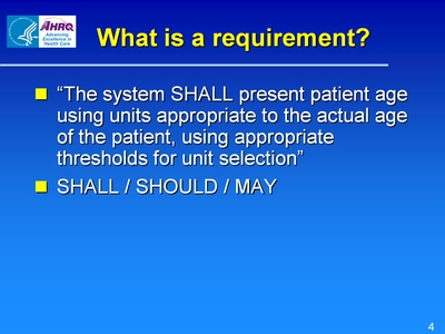 What is a requirement?