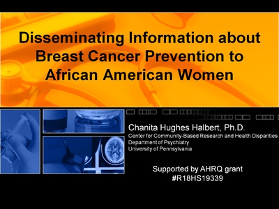 Disseminating Information about Breast Cancer Prevention to African American Women
