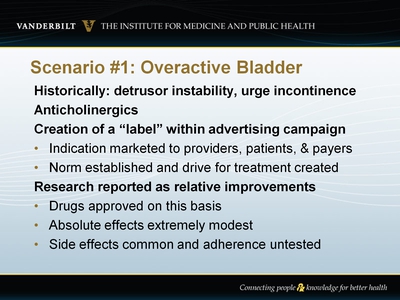Scenario #1: Overactive Bladder (OAB)