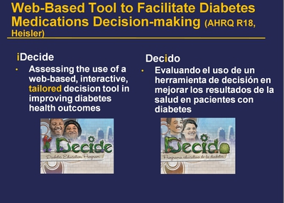 Web-Based Tool to Facilitate Diabetes Medications Decision-making