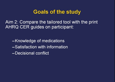 Goals of the Study