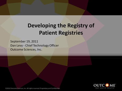 Developing the Registry of Patient Registries