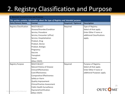 2. Registry Classification and Purpose