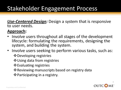 Stakeholder Engagement Process