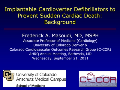Implantable Cardioverter Defibrillators to Prevent Sudden Cardiac Death: Background