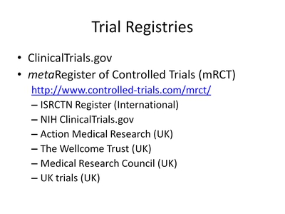 Trial Registries
