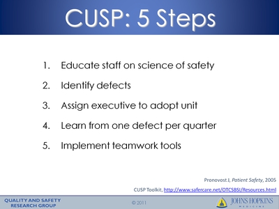 CUSP: 5 Steps