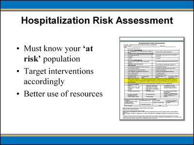 Hospitalization Risk Assessment