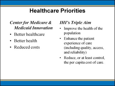Healthcare Priorities