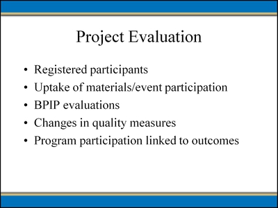Project Evaluation