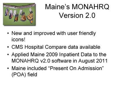 Maine's MONAHRQ Version 2.0