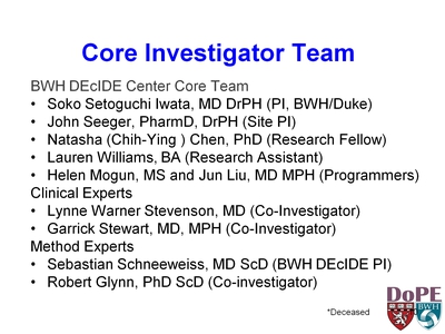 Core Investigator Team