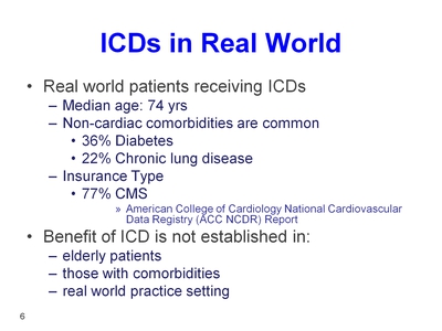 ICDs in Real World