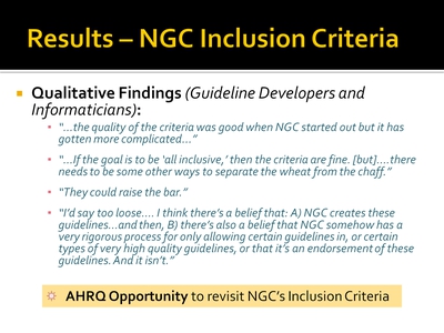 Results-NGC Inclusion Criteria