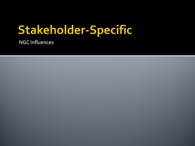 Stakeholder-Specific
