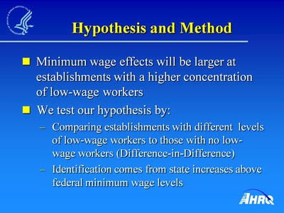 Hypothesis and Method