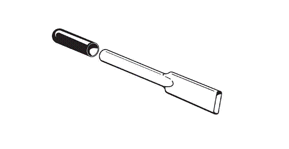 drawing detail of a brake extension for a wheelchair