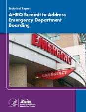 AHRQ Summit to Address Emergency Department Boarding