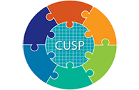 CUSP Logo of different colored puzzle pieces