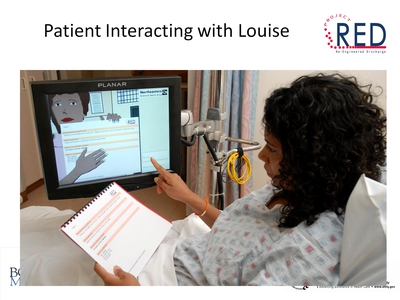 Patient Interacting with Louise