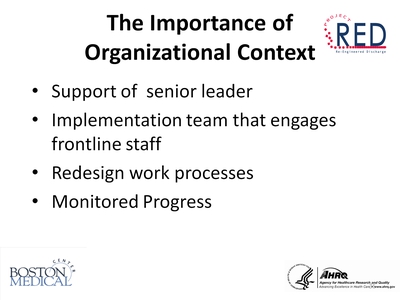 The Importance of Organizational Context