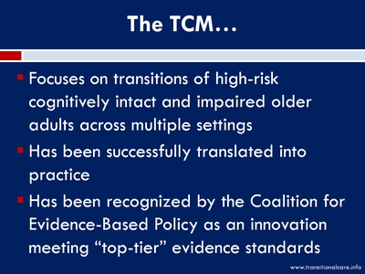 The TCM . . .