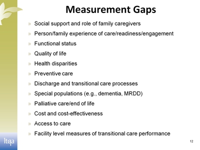 Measurement Gaps