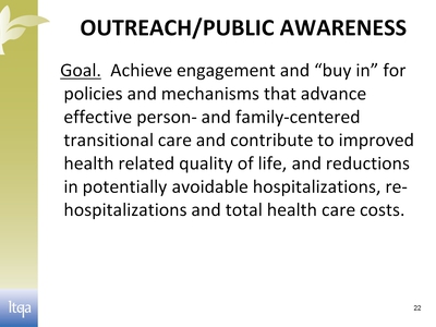 Outreach/Public Awareness