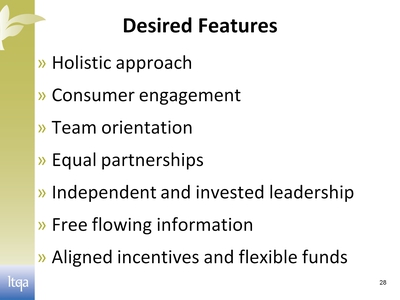 Desired Features