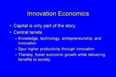 Innovation Economics