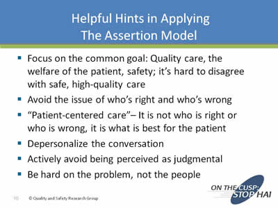 Appropriate Assertion (Slide Presentation) | Agency for Healthcare ...
