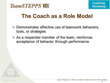 Role Modeling Behavior