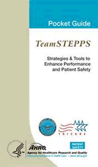 Cover of TeamSTEPPS Pocket Guide.