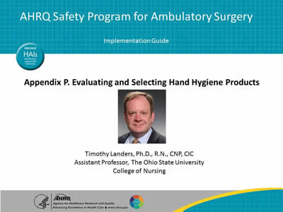 Appendix P. Evaluating and Selecting Hand Hygiene Products