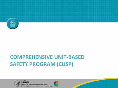 Comprehensive Unit-based Safety Program (CUSP)