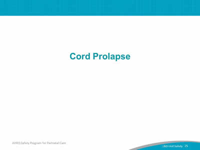 Cord Prolapse