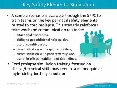 Key Safety Elements: Simulation