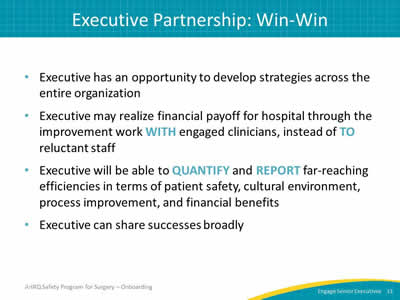 Executive Partnership: Win-Win