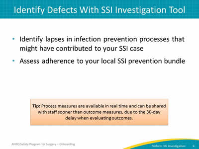 Identify Defects With SSI Investigation Tool