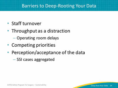 Barriers to Deep-rooting Your Data