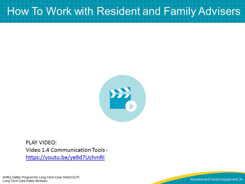 How To Work with Resident and Family Advisers