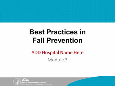Best Practices in Fall Prevention: Module 3