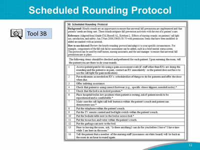 Scheduled Rounding Protocol