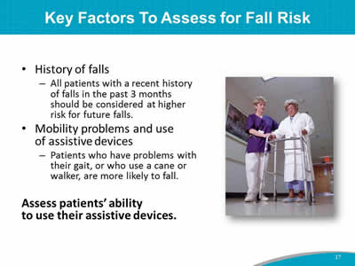 Key Factors To Assess for Fall Risk