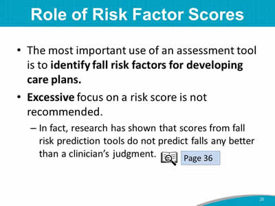 Role of Risk Factor Scores