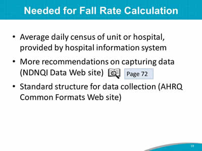 Needed for Fall Rate Calculation