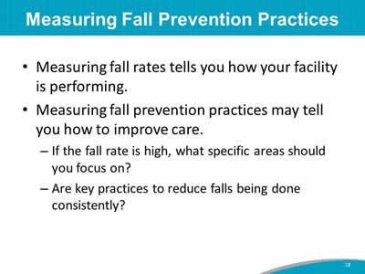 Measuring Fall Prevention Practices